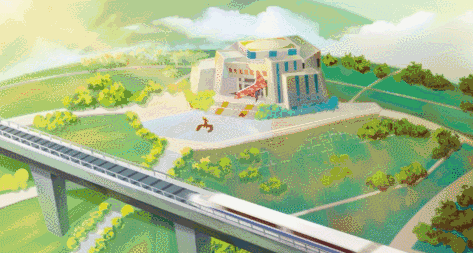 在广西秀水青山间穿行,   展示着广西华丽新貌,   微信