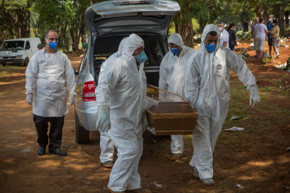 巴西新增新冠肺炎确诊病例1119例累计确诊6836例