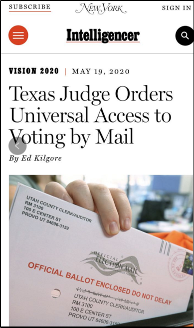 北美观察丨想投票 没门儿 特朗普百般阻挠邮寄选票