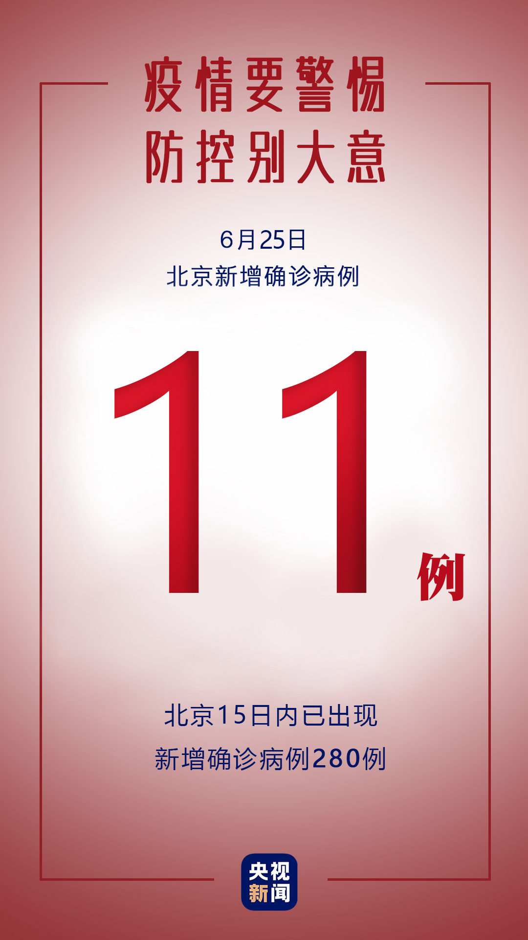 北京25日新增11例新冠肺炎确诊病例出院1例 北京25日新增11例新冠肺炎确诊病例出院1例
