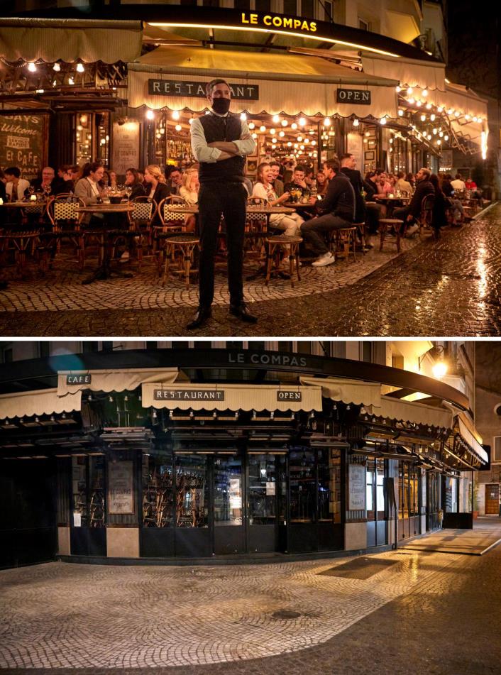 夜巴黎宵禁之下不存在