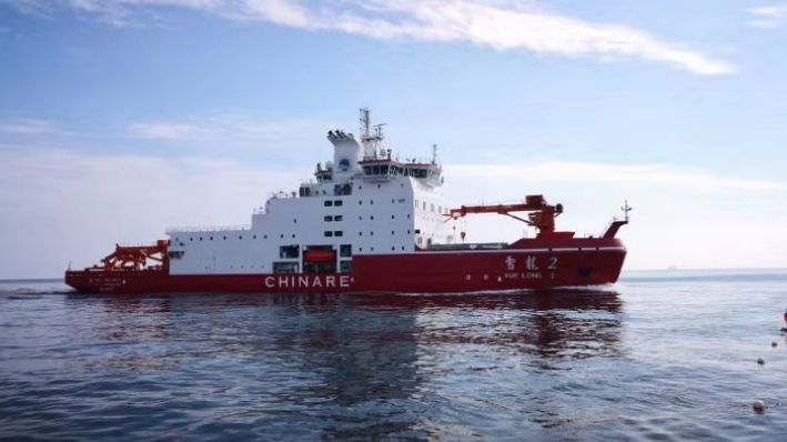 雪龙2号极地科学考察破冰船交付使用将开启双龙探极新时代