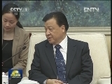 刘云山会见老挝客人