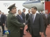 习近平抵达阿斯塔纳开始对哈萨克斯坦共和国进行国事访问并出席上海合作组织成员国元首理事会第十七次会议和阿斯塔纳专项世博会开幕式
