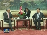 张德江会见新加坡总理