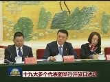 十九大多个代表团举行开放日活动