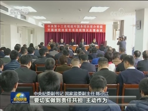 中央脱贫攻坚专项巡视完成反馈