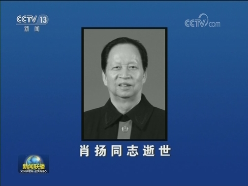 肖扬同志逝世