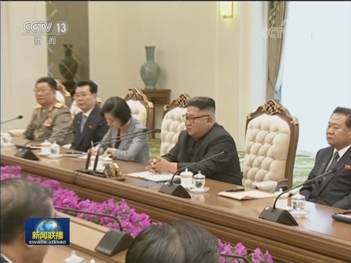 习近平同朝鲜劳动党委员长 国务委员会委员长金正恩举行会谈