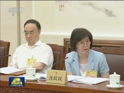 栗战书参加全国人大常委会会议分组审议