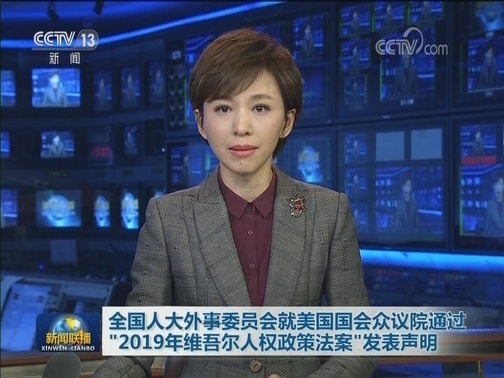 全国人大外事委员会就美国国会众议院通过“2019年维吾尔人权政策法案”发表声明