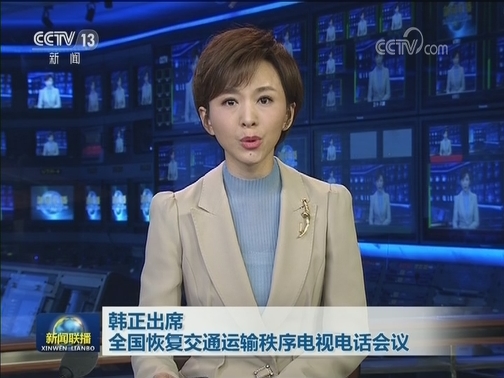 韩正出席全国恢复交通运输秩序电视电话会议