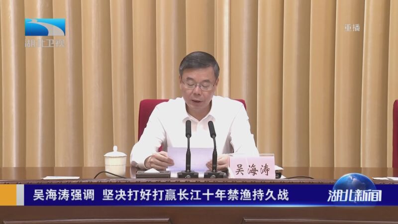 [湖北新闻]吴海涛强调 坚决打好打赢长江十年禁渔持久战