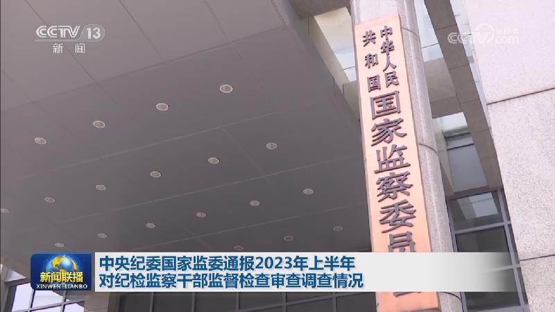 中央纪委国家监委通报2023年上半年对纪检监察干部监督检查审查调查情况