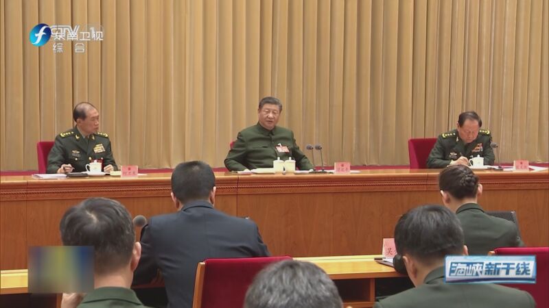 [海峡新干线]习近平在出席解放军和武警部队代表团全体会议时强调