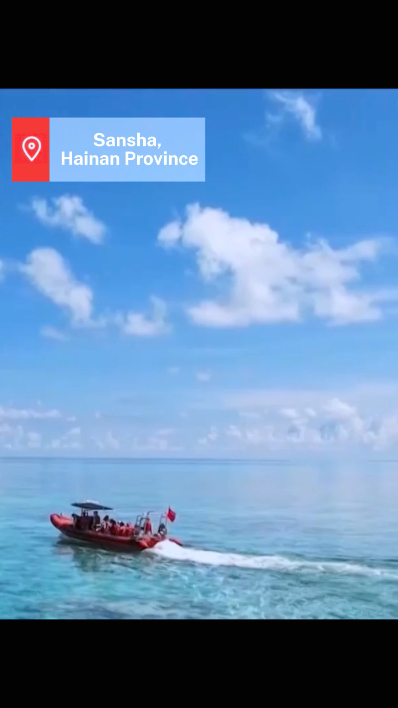 colorful sansha in hainan province