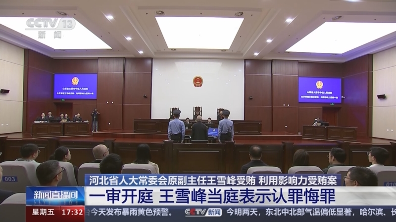 [新闻直播间]河北省人大常委会原副主任王雪峰受贿 利用影响力受贿案