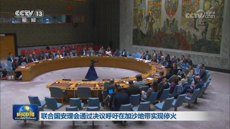 联合国安理会通过决议呼吁在加沙地带实现停火