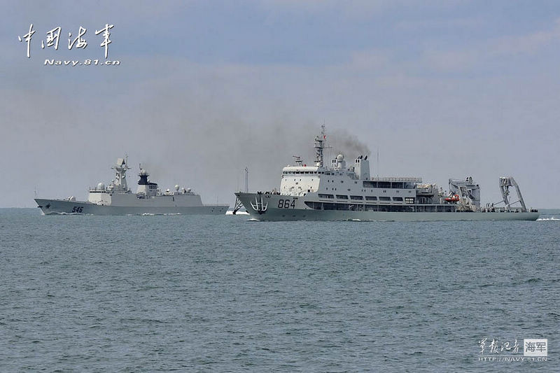 北海舰队联合编队赴西太平洋 进行多兵种协同训练_共产党员网