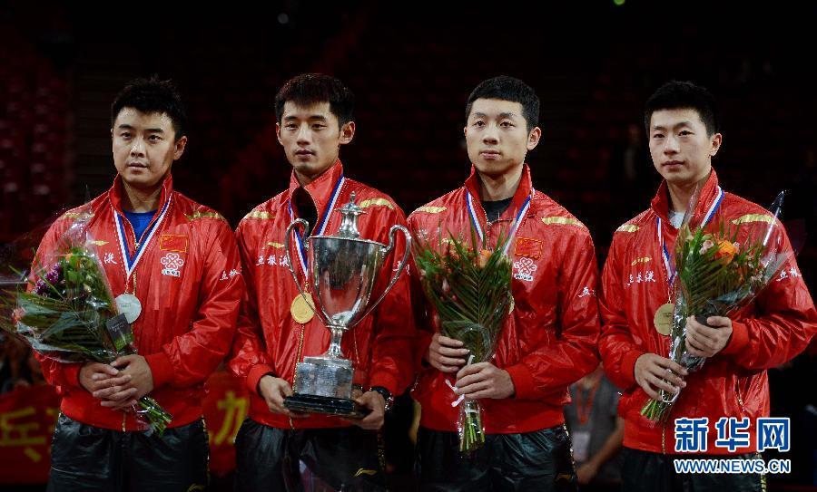 巴黎世乒赛:张继科战胜王皓捧杯