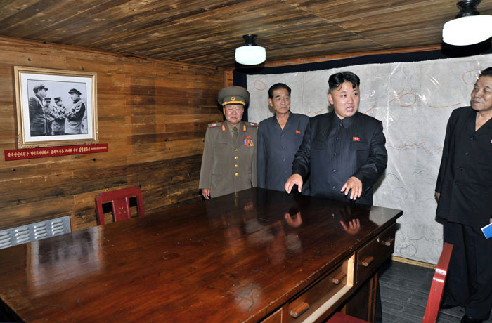 据朝中社29日报道,在朝鲜战争60周年之际,朝鲜最高领导人金正恩29日