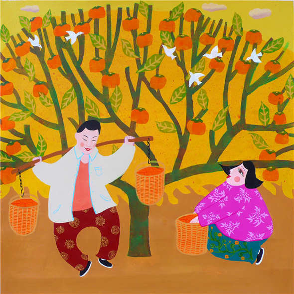 河南舞阳农民画艺术家——魏旭超代表作品