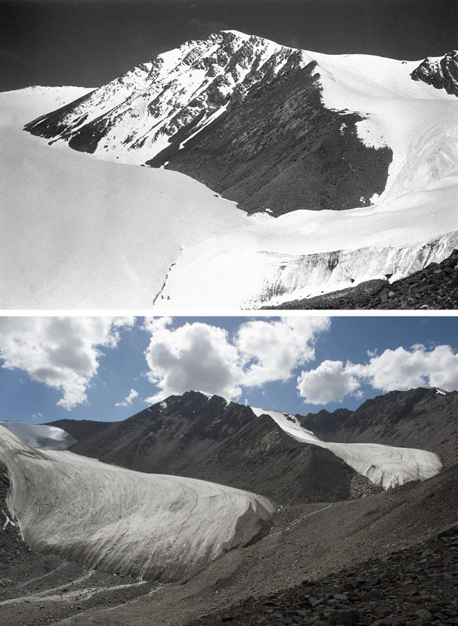 新疆天山一号冰川加速消融