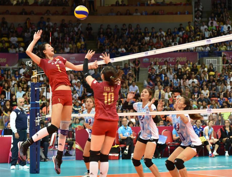 [高清组图]女排大奖赛总决赛:中国队获第五名