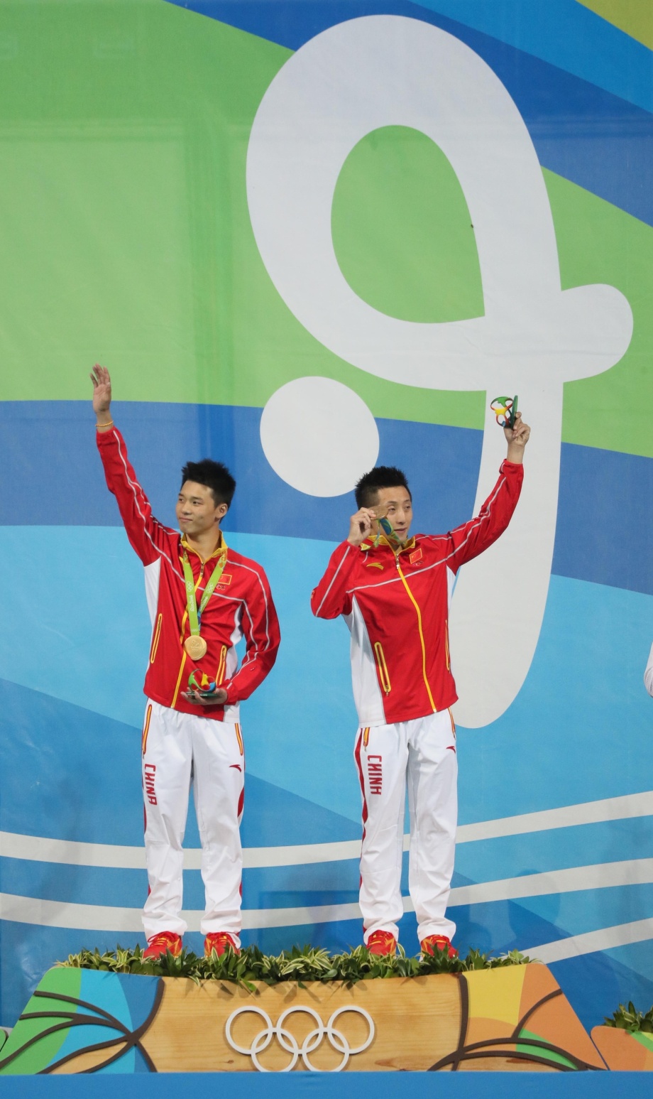 [高清组图]男子双人十米台林跃/陈艾森夺得冠军