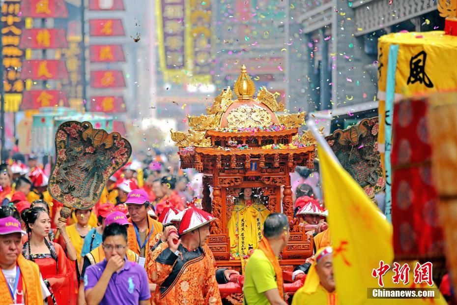 天津天后宫敕建690周年大型传统祭拜暨皇会踩街散福活动在天津古文化