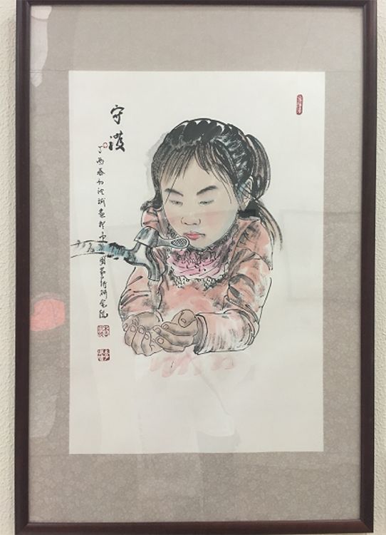 乐清90后画家开画展 笔下的人物画美爆了