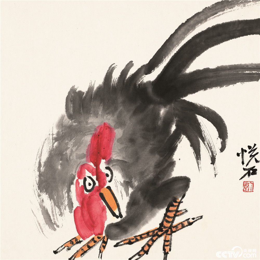 鸡年画鸡——吴悦石大写意欣赏