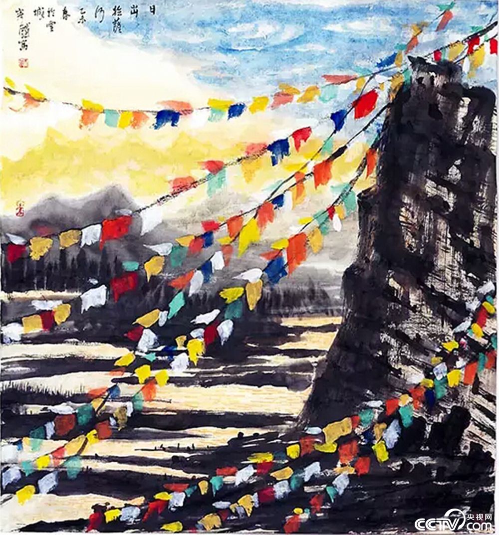 水墨光晕容铁国画欣赏