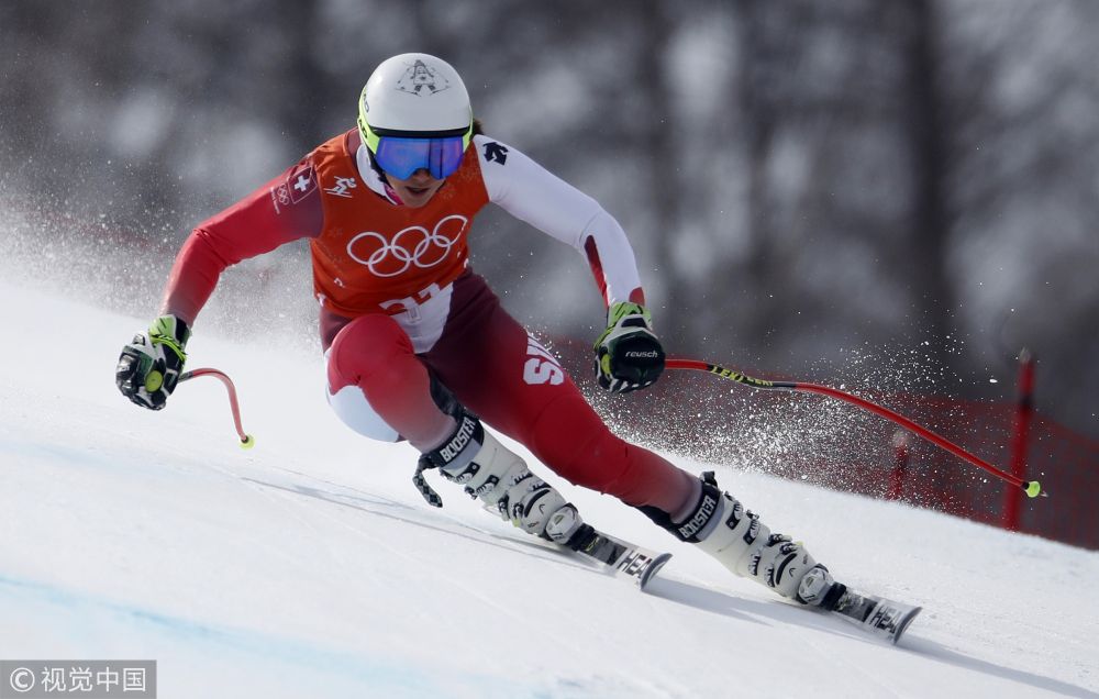 高清组图平昌冬奥会高山滑雪运动员紧张备战