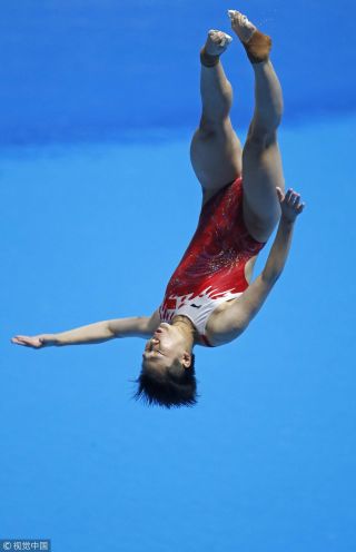 [高清组图]女子3米板施廷懋夺冠成就大满贯