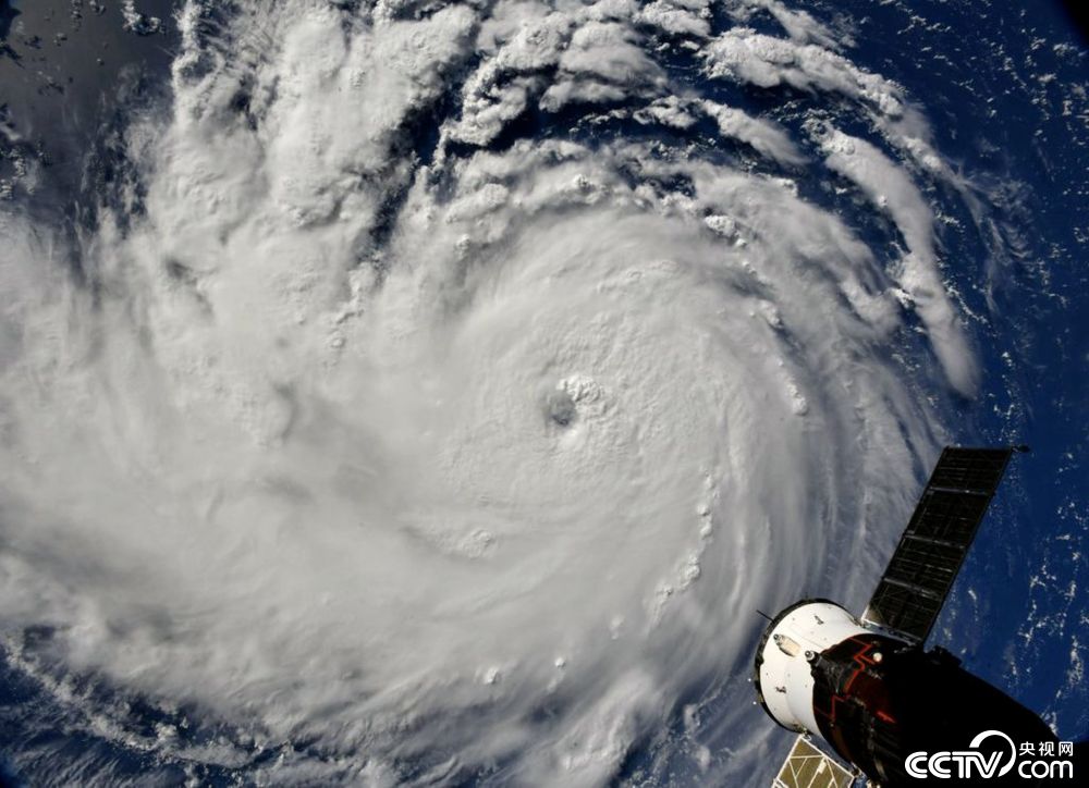 我要分享 央视网消息:当地时间2018年9月10日,从国际空间站拍摄的飓风