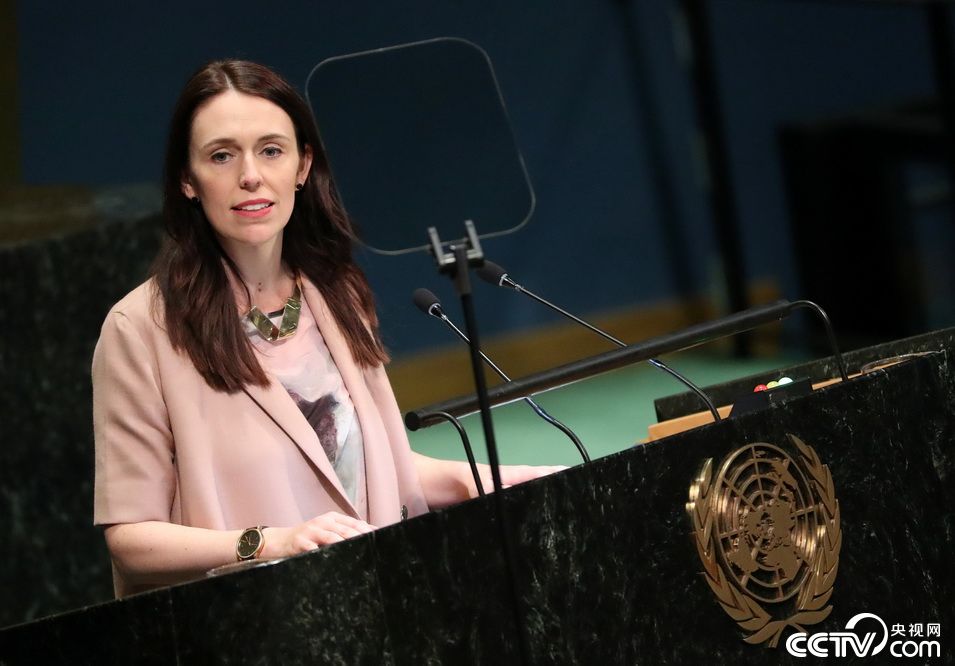 新西兰女总理抱娃出席联合国大会