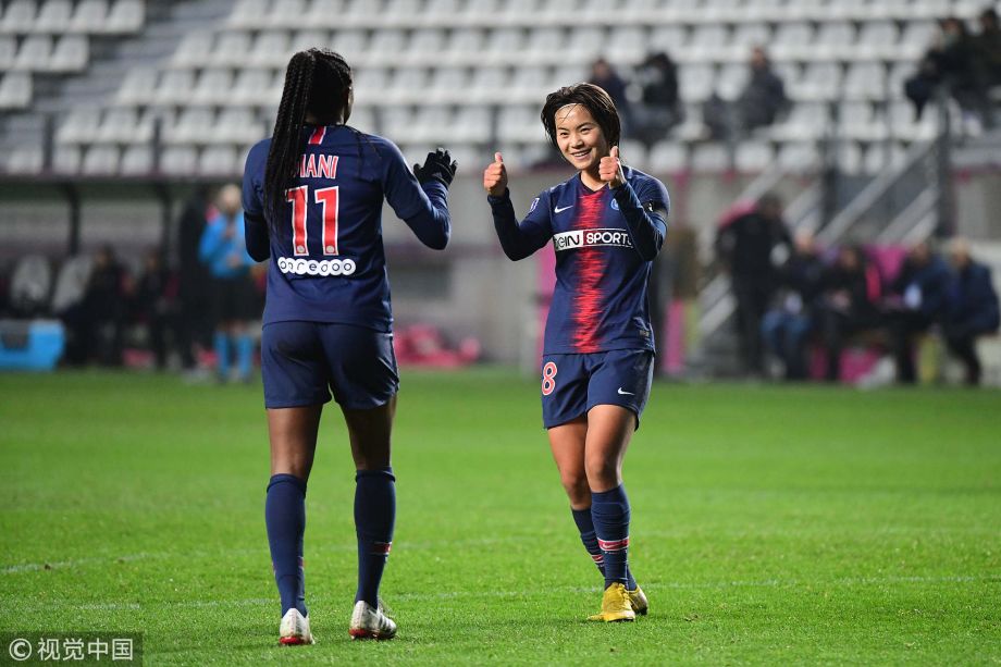 高清组图王霜射传巴黎圣日耳曼女足71梅斯