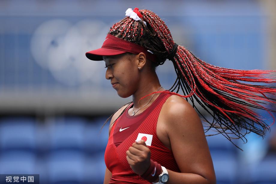 [图]奥运网球女单 大坂直美2-0横扫格鲁比奇