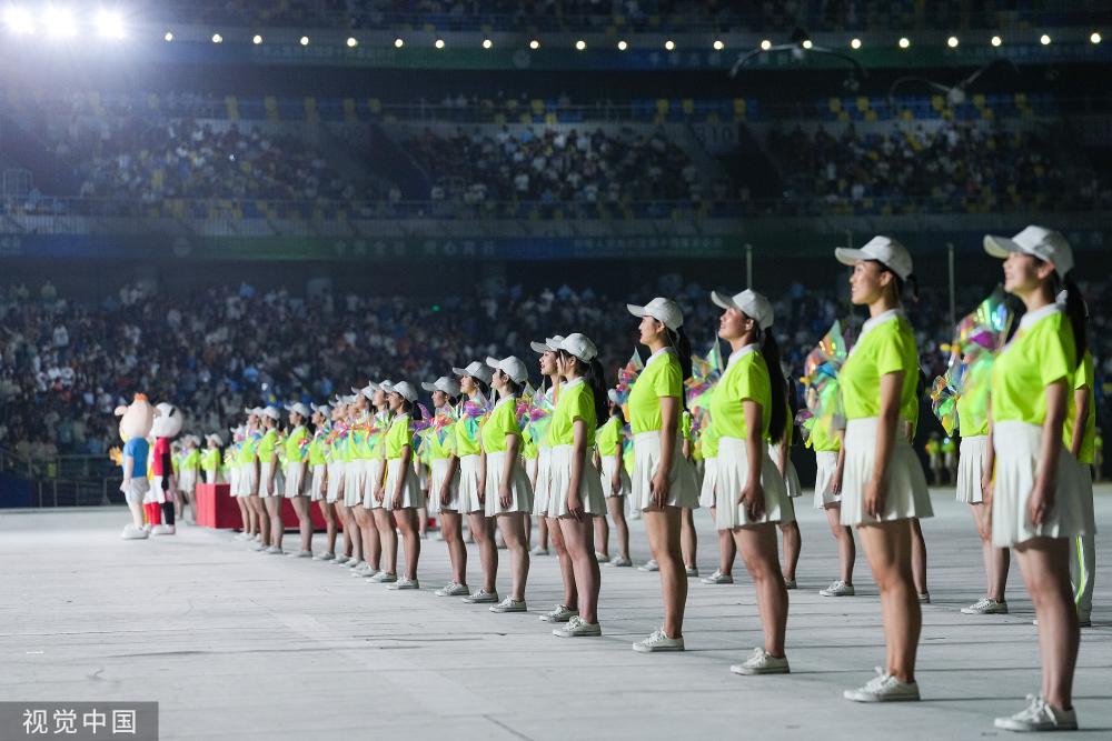 图全运会运动员入场12000余选手开启全运会征程