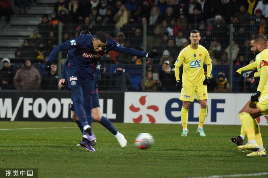 姆巴佩2射2传 巴黎4-1奥尔良晋级法国杯16强