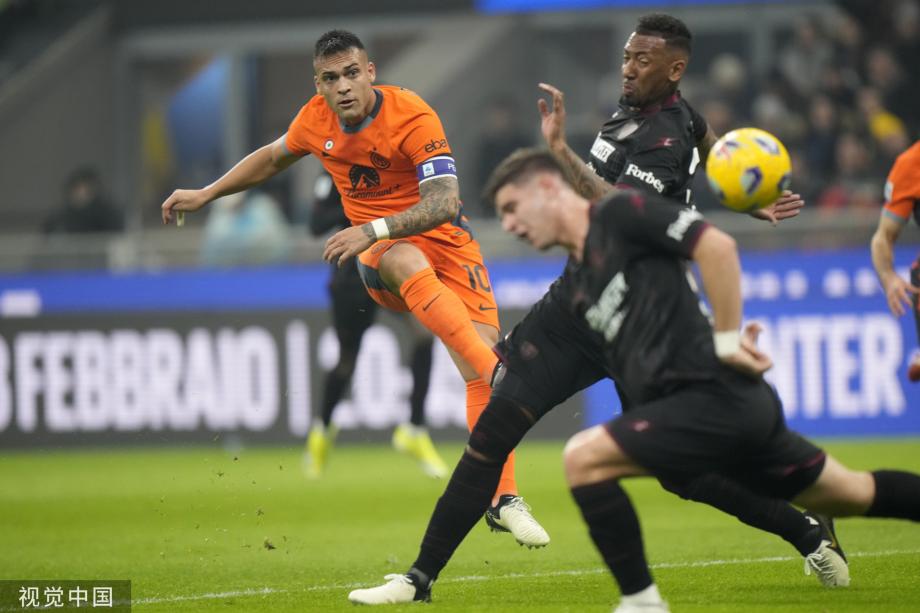 意甲-劳塔罗小图拉姆破门 国际米兰4-0萨勒尼塔纳