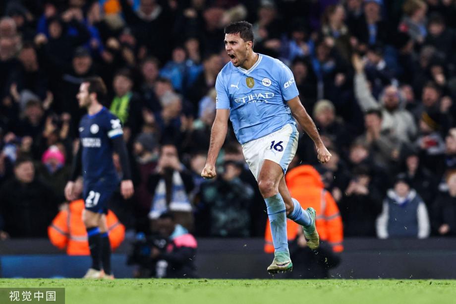 斯特林罗德里破门 曼城主场1-1战平切尔西