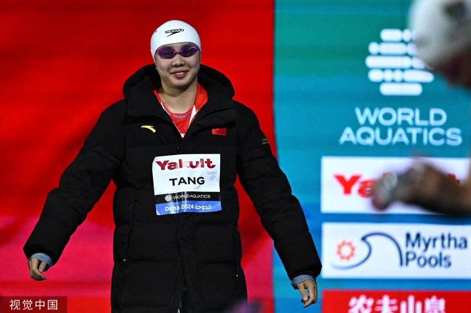 [图]唐钱婷再刷亚洲记载 世锦赛50米蛙泳摘银