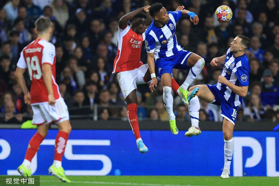 枪手全场0射正 阿森纳0-1遭波尔图读秒绝杀