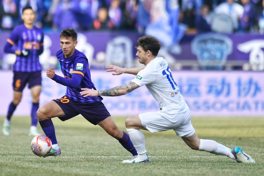 巴顿助攻阿代米进球 天津津门虎平南通支云