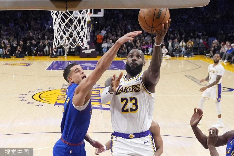 詹姆斯里程碑约基奇35+10 掘金力克湖人6连胜