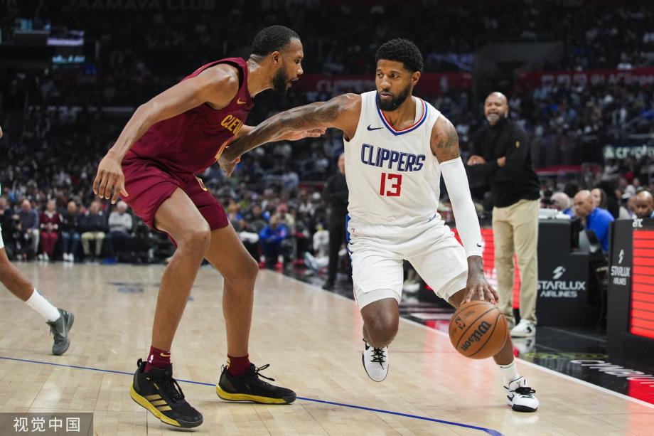 乔治39+11加兰28+8 哈登22分快船大逆转骑士