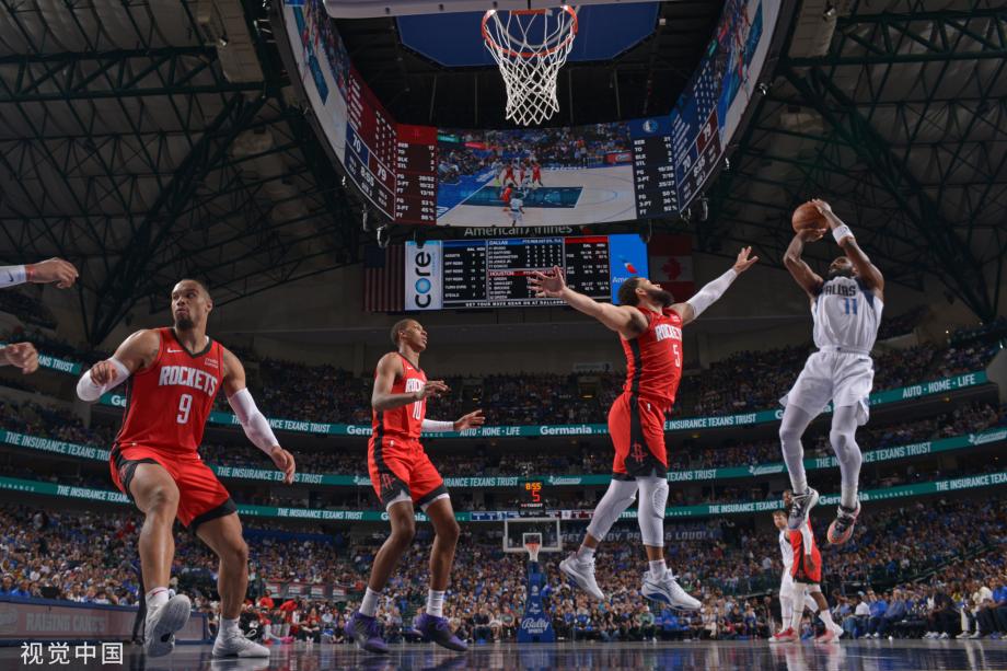 欧文48分东契奇37+12 火箭负独行侠无缘附加赛