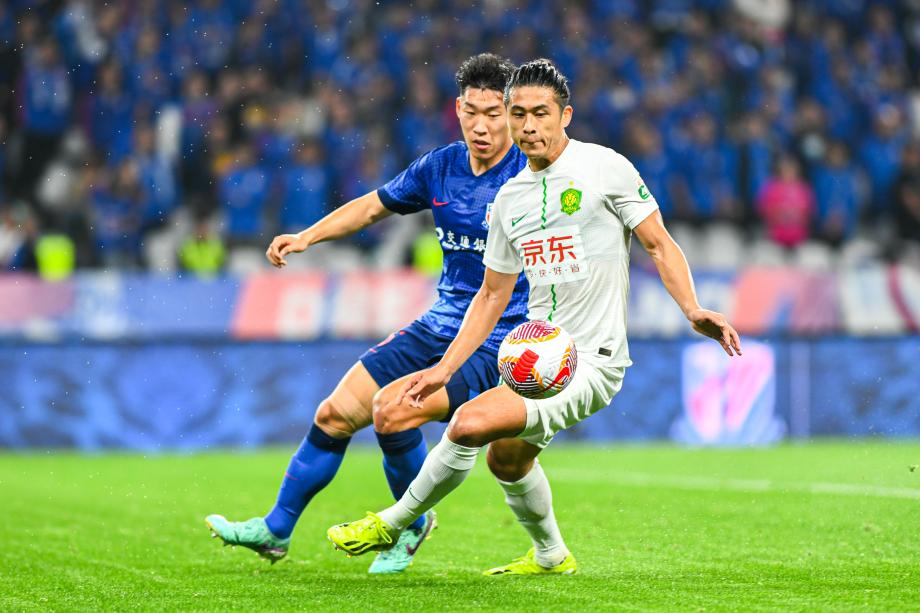 张玉宁破门路易斯扳平 上海申花1-1北京国安